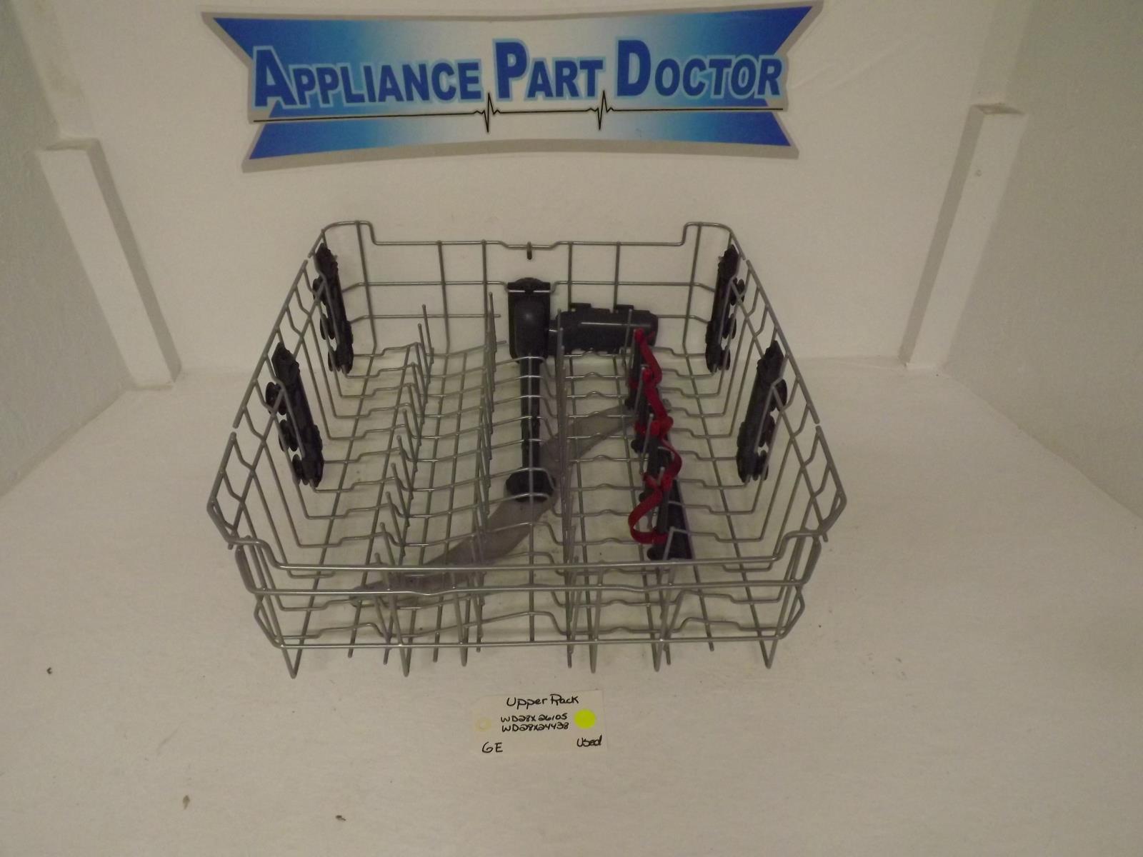 GE Dishwasher WD28X26105 WD28X24438 Upper Rack Used GE Dishwasher WD28X26105 WD28X24438 Upper Rack Used